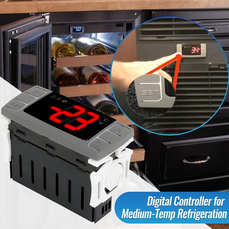 Replacement for Dixell XR03CX-4N0F1 Temperature Controllers, Ideal for 120V 50-60hz