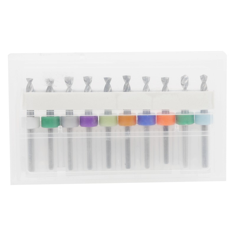 10PCS 3.1-4mm Hard Alloy Bit Micro Drill Bits Set Straight