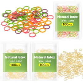MAQIHAN 300 Orthodontic Braces Rubber Bands - 1/4 Medium Braces Tool Dental Rubber Bands Braces Elastics Invisalign Orthodontist Tiny Rubber Color Teeth Gap Closer Bands Personal Orthodontic Supplies