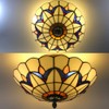 Skyweel 12 Inch Vintage Chandeliers Light Tiffany Style Stained Glass