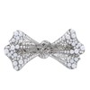 Campanula 327 Silver Lace Ribbon Barrette, Large, 1 Piece, Storage