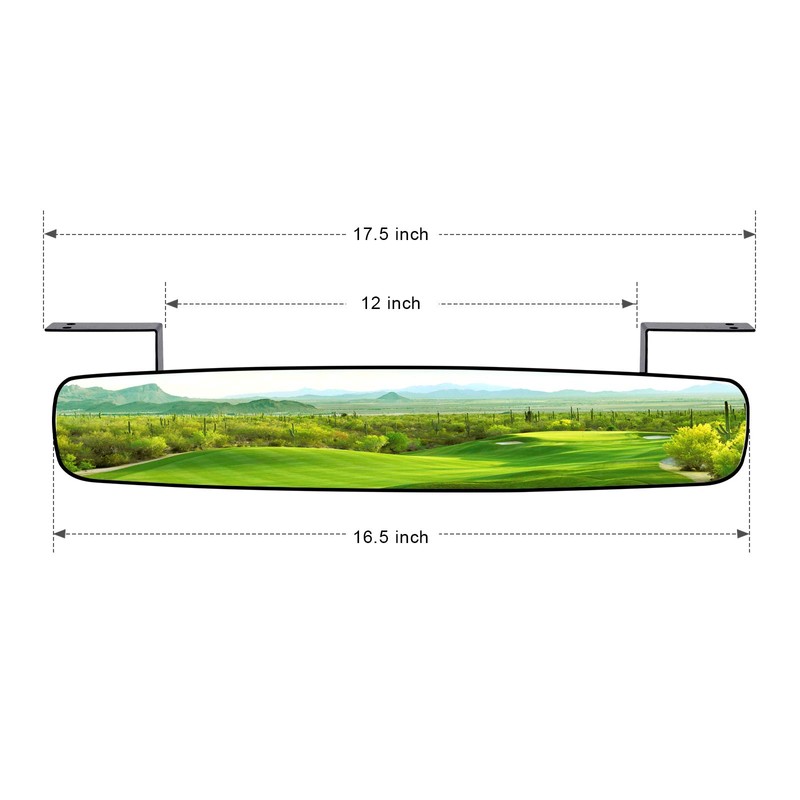 BETOOLL 16.5" Golf Cart Rear View Mirror Fits for EZGO,
