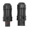 2Pcs Waterproof Power Connector 3 Pin Temperature Resistant Micro Reverse