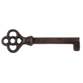 Antique Copper Plated Hollow Barrel Skeleton Key for Cabinet Doors, Dresser Drawers, Grandfather Clocks - Antique, Vintage, Old Furniture | SK9-DAC