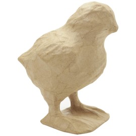 Décopatch - Ref SA208C - Chick - Papier Maché Object to Decorate - 11.5 x 8 x 12.5cm - Decorate with Décopatch Papers & PaperPatch Glue, Glitter, Paints