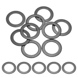 PATIKIL 9PCS M20 Stainless Steel Washers, M20x30x1mm Flat Washers Metal Metric Sealing Assortment Kit 304 Stainless Steel Gasket Ring for Screws Bolts Automotive