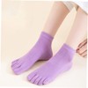 Ipetboom 5sets 4 Pairs Cotton Toe Separate Socks for Women