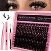 Eyelash Extensions Set, 200 Pieces, Fluffy Artificial Eyelash Clusters, Lashes