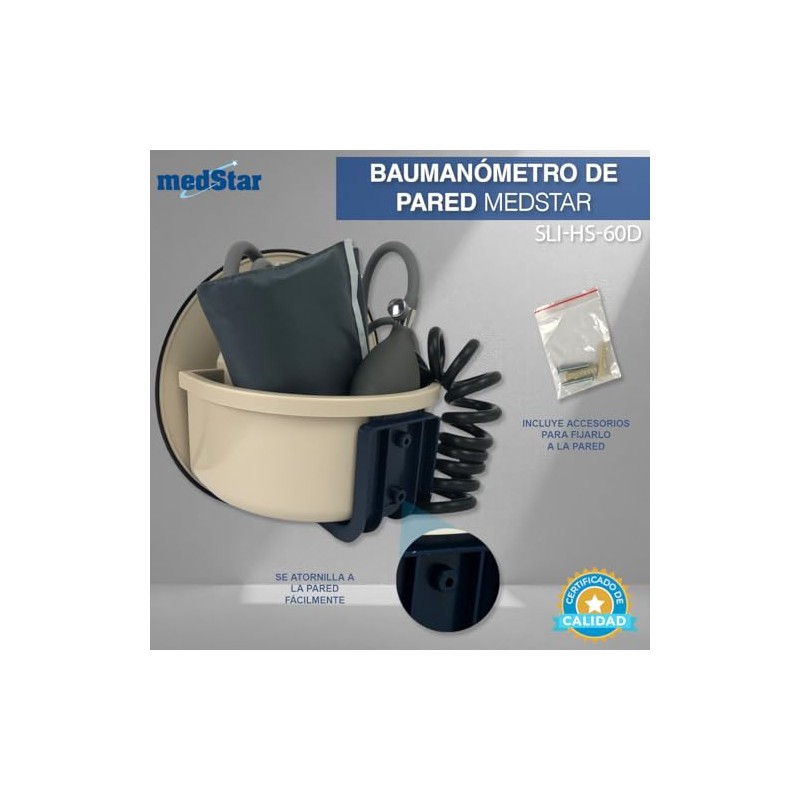 MEDSTAR | Baumanómetro Aneroide de Pared para Adulto