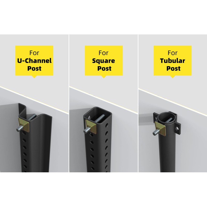 8 PCS Anti-Theft Post Attachment Kit Sign Mounting Hardware for