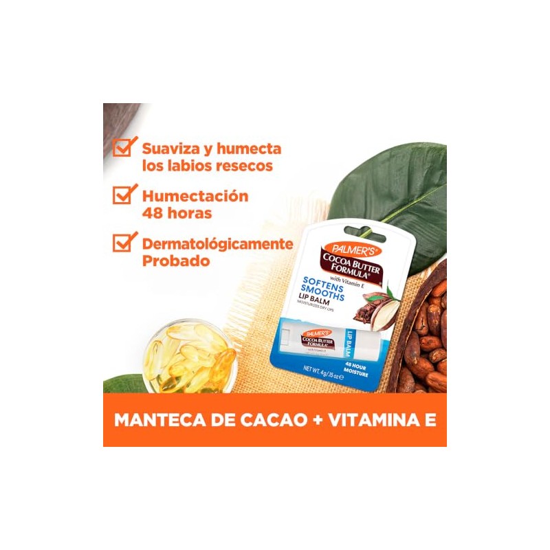 Palmers Cocoa Butter Formula Bálsamo Labial Humectante con Manteca de