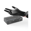 LANON 3mil Nitrile Gloves, Pack of 100, Black Disposable Gloves,