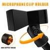 Coufce Universal Microphone Clip Holder, Adjustable Mic Butterfly Clip With
