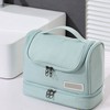 Travel Toiletry Bag Multiple Compartments Large Capacity Zipper Closure Wet