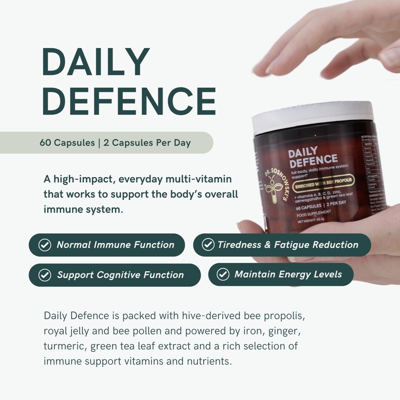 Dr. Sosnowski's Daily Defence Immunity Supplements | Essential Daily Multi-Vitamin