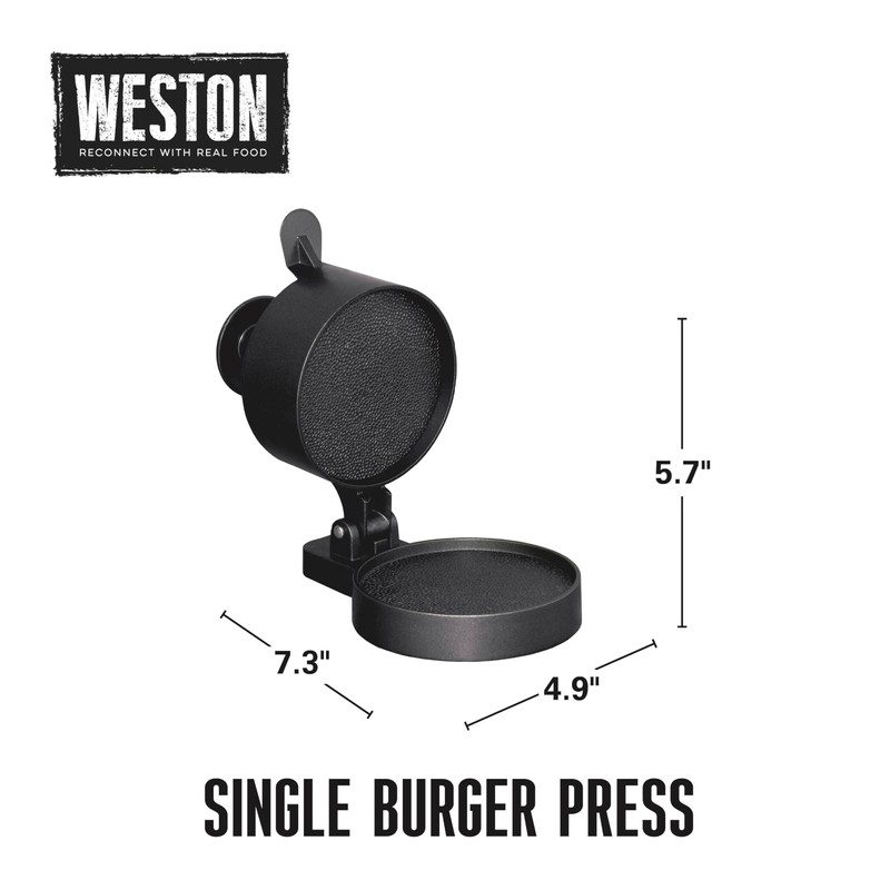 Weston Burger Press, Makes 4 1/2" Diameter Patties for Hamburger,