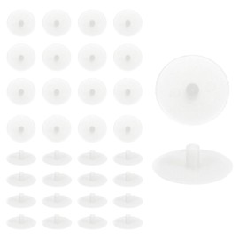 sourcing map 100Pcs Screw Cap Covers, 18 x 4.5mm Plastic Screw Decoration Cover for Phillips Cam Fitting Nut Self-Tapping Screw, Decoration Tapping Fasteners, White