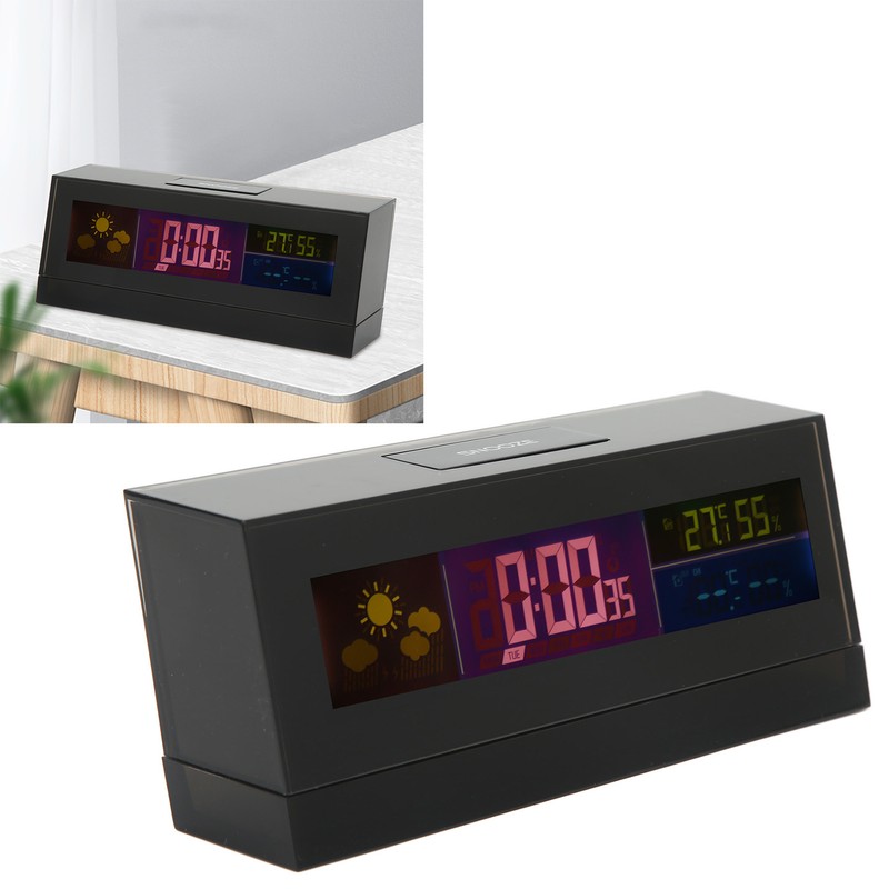 Electronic Weather Clock Digital Weather Forecast Monitor with Calendar Display