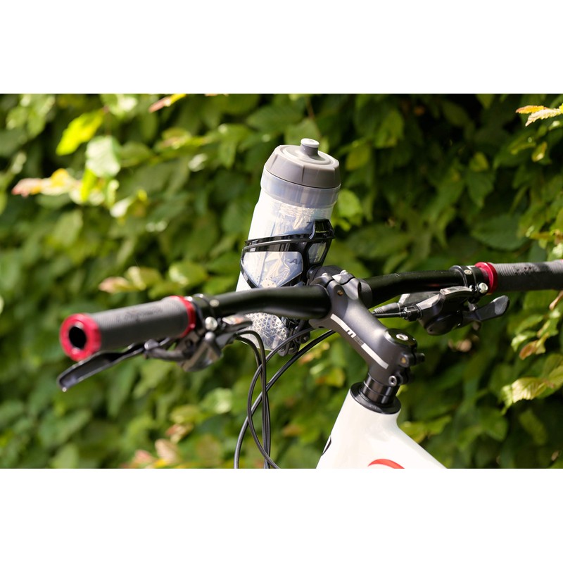 Zefal Handlebar Bottle Cage Mount With Pulse B2 Bottle Cage,