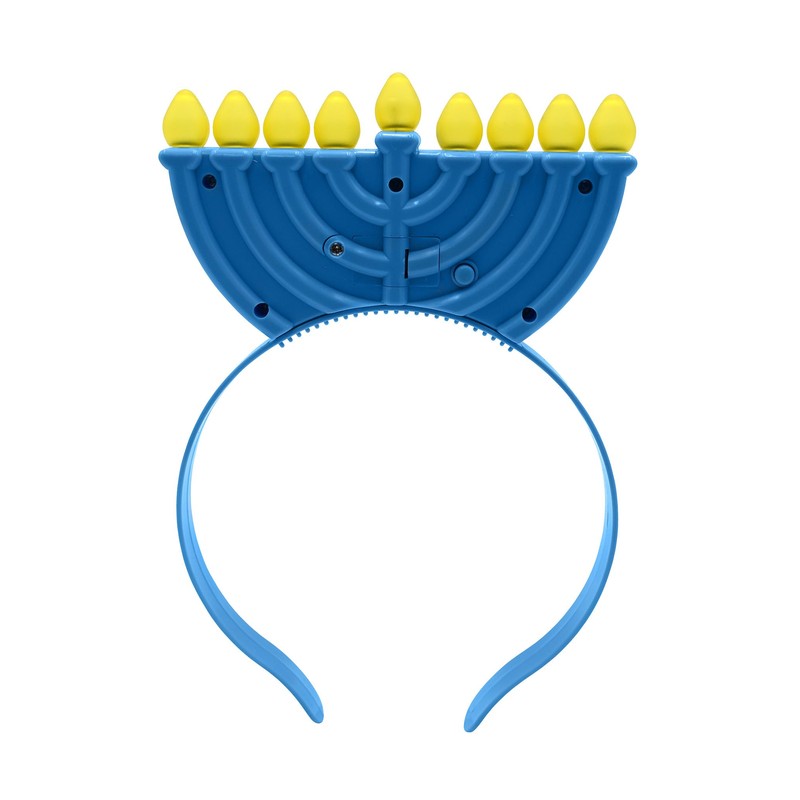 Morph Light-Up Hanukkah Menorah Costume Headband for Adults 9 LED