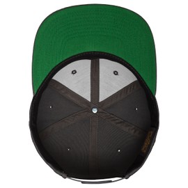 Flexfit Snapback USA Eagle Cap for Men and Women, Charcoal-black