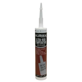 SILA-SEAL Ultra-High Temperature Red (600 Degree) 100% RTV Silicone with reclosable Nozzle (case of 12)