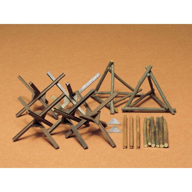 Tamiya 35027 Military Barricade Set Model Kit, 1/35 scale