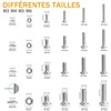 520PCS M3 M4 M5 M6 Stainless Steel Hex Button Screws