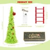 Decxmas 1ft Tabletop Bendable Mini Christmas Tree with Lights, Small