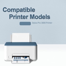 T5803 T580300 Ink Cartridge Vivid Magenta UltraChrome K3 Compatible with Stylus Pro 3800 Printer with Chip (1 Pack)