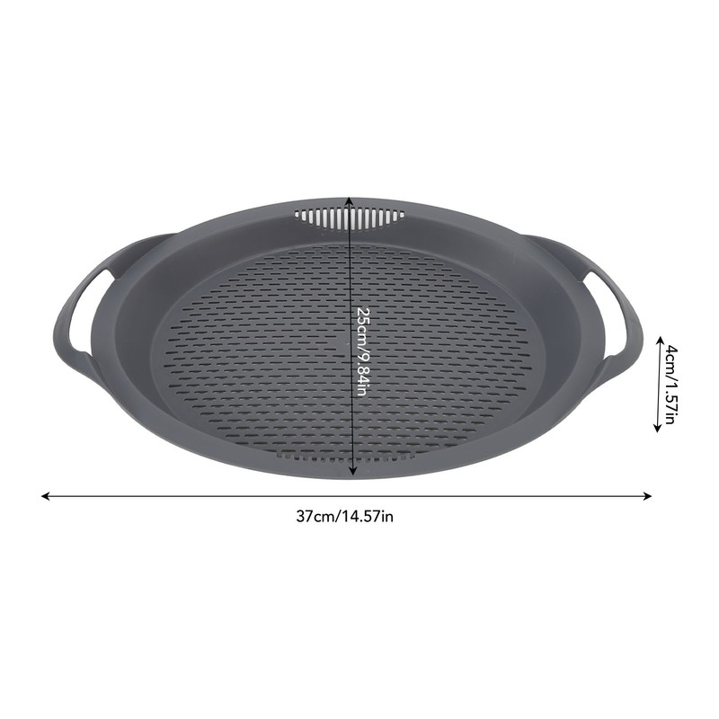 Kitchen Food Processor Robot Tray with Perforated Holes Steaming Tray