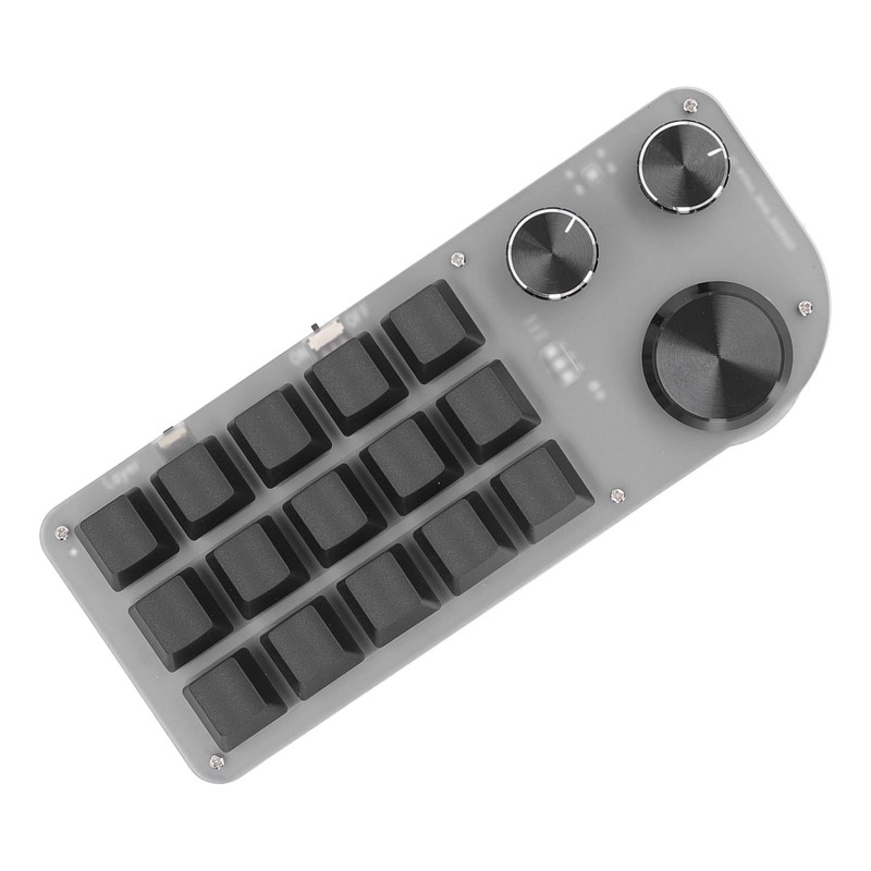 15 Keys 3 Knobs Programmable Keypad Wired USB Wireless Bluetooth