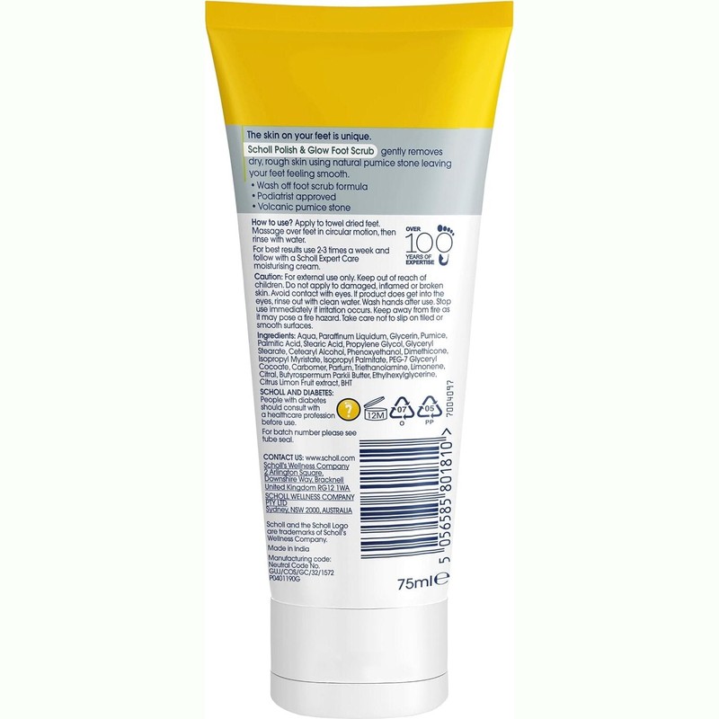 Scholl Expertcare Polish & Glow for Rough Skin Foot Scrub