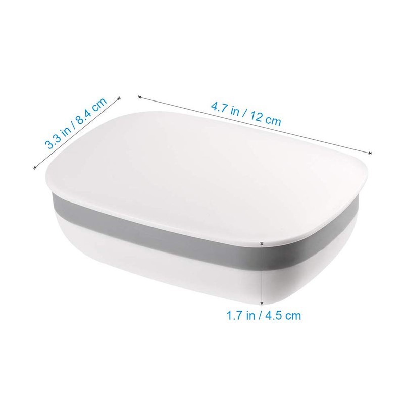 Queta Travel Soap Cases, 2-Pack Soap Dish with 2-Pack Sisal