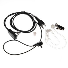 vhbw Headset with Push-to-Talk Microphone Compatible with Icom IC-X21ET, IC-X2A, IC-X2E, IC-Z1A, IC-Z1E Radio