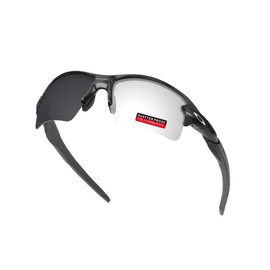 iLikeo PRO+ Polycarbonate Non-Polarized Replacement Lenses & Rubber Kits for Oakley Flak 2.0 XL OO9188 Sunglasses - Transparent Photochromic & Anti Fog