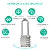 Candados,2 Pack Candado para Locker, Candado de Combinación Reajustable Impermeable