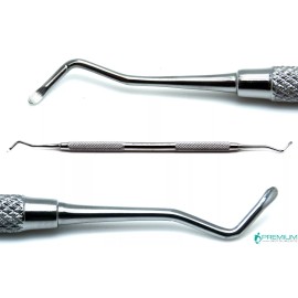 Premium Instruments Dental Excavator 18W Restorative Double Ended Spoon 1.5mm Instruments
