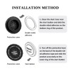 carleef Car Push Start Button Cover,Fashionable Push to Start Button