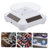 FOMIYES 360° Rotating Solar Watch Stand Jewelry Display Led Lighting