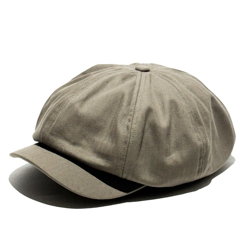 Wrechatter Special Order, Large Size, Adult Newsboy Cap, Herringbone, Cotton,