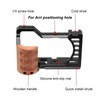 Camera Cage with Wooden Handle for Alpha A7C ILCE 7C