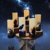 VICANBLE Gothic Flameless LED Candles Set of 6 with Remote,