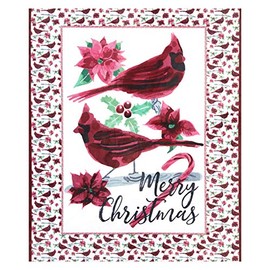 Shannon Fabrics Shannon Studio Digital Minky Cuddle Merry Merlot Fabric