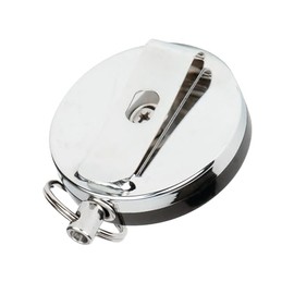 Performance Tool W3314 Retractable Cord Reel with Split Key Ring and Belt Clip, 48-inch Easy Pull, 2-inch Diameter