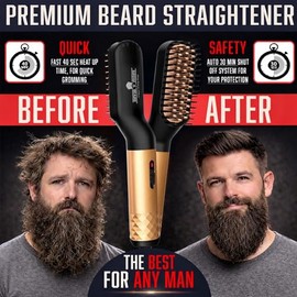 GROW ALPHA - Kit de aseo para alisar barba para hombres, 2 onzas líquidas de aceite de crecimiento de barba, bálsamo de sándalo, lavado de barba, acon