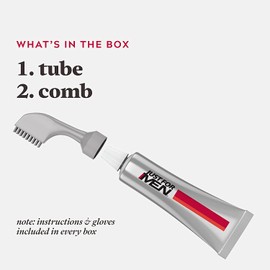 Just For Men AutoStop Hair Dye Dark Brown A-45 - Comb-in Color Gray Hair Coloring for Men with Comb Applicator