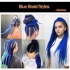 Herina Blue Braiding Hair For Braids One Pack Blue Hair