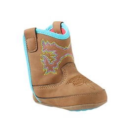 ARIAT Unisex Infant Lil Stompers Baby Boot, Brown (Delilah), 4