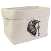 Large 'Raven with Key' Canvas Organiser/Storage Bag (OR00030769)